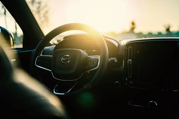 Pedaso Włochy Volvo Xc40 Interior Compact Sport Utility Vehicle Suv — Zdjęcie stockowe
