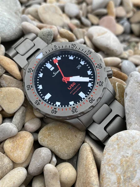 Altidona Włochy Serca 2021 Zegarek Sinn Diver U50 Plaży Firma — Zdjęcie stockowe