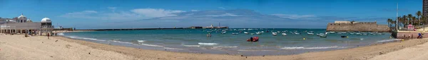 Cadiz Espagne Juin 2018 Vue Panoramique Sur Plage Cadix Andalousie — Photo