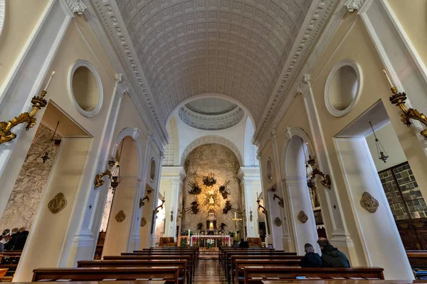 Ferrara Monte Baldo Itália Novembrer 2021 Vista Interior Santuário Madonna — Fotografia de Stock