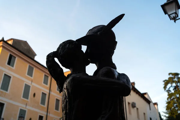 Bassano Del Grappa Italia Noviembre 2021 Bacio Severino Morli Estatua —  Fotos de Stock