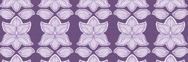 Cinsiyet ayrımı olmayan çiçek dikişsiz raster sınırı. Basit mor kaprisli 2 ton deseni. Çocuk odası duvar kâğıdı ya da her yerde skandal var.
