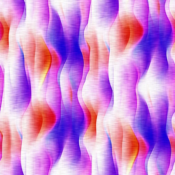 キッチュ明るい波のパターン 遊び心のあるヴィンテージピンク色の絞り壁紙 カラフルなシームレスな万華鏡のような質感の背景 — ストック写真