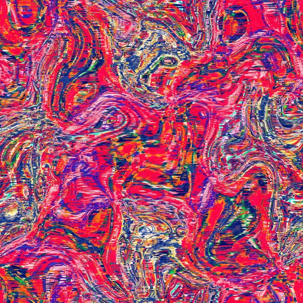 Levendig Roze Vervorming Patroon Heldere Kleurrijke Kitsch Behang Voor Vloeistofstroom — Stockfoto