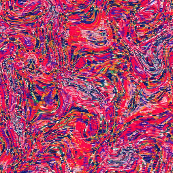 Modello Distorsione Rosa Vibrante Carta Parati Kitsch Colorata Brillante Design — Foto Stock