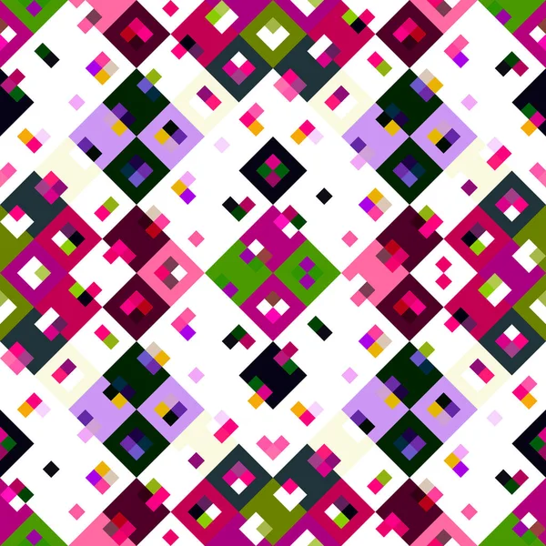 Padrão Pixel Geográfico Caleidoscópico Brincalhão Papel Parede Rosa Divertido Verão — Fotografia de Stock