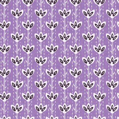 Cinsiyet olarak nötr mor botanik yaprak, dikişsiz raster arka plan. Basit, kaprisli, 2 tonlu bir model. Çocuk bezi duvar kâğıdı ya da her yerde skandal var.