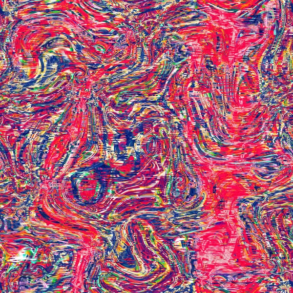 Яркий Розовый Рисунок Искажения Яркие Красочные Обои Китч Дизайна Потока — стоковое фото