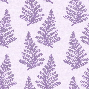 Cinsiyet olarak nötr mor botanik yaprak, dikişsiz raster arka plan. Basit, kaprisli, 2 tonlu bir model. Çocuk bezi duvar kâğıdı ya da her yerde skandal var.