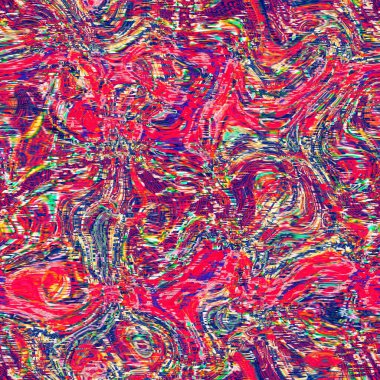 Canlı pembe çarpıtma deseni. Sıvı akış tasarımı için parlak renkli bir duvar kâğıdı. Pembe renkli mermer kaplama kağıt