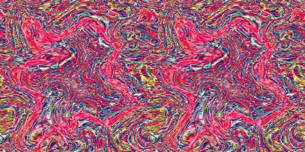 Яркая Розовая Граница Искажений Яркий Красочный Китч Баннер Дизайна Потока — стоковое фото