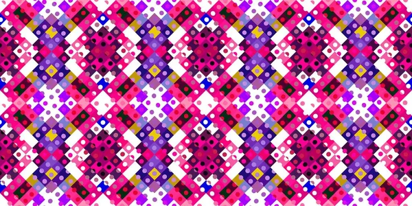Ιδιότροπο Γεωμετρικό Μοτίβο Pixel Παιχνιδιάρικη Καλειδοσκοπική Ροζ Ταπετσαρία Πολύχρωμο Καλοκαιρινό — Φωτογραφία Αρχείου