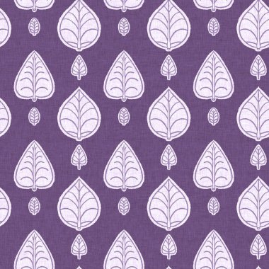 Cinsiyet olarak nötr mor botanik yaprak, dikişsiz raster arka plan. Basit, kaprisli, 2 tonlu bir model. Çocuk bezi duvar kâğıdı ya da her yerde skandal var.