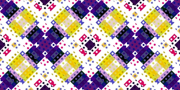 Komiczny Geometryczny Wzór Piksela Zabawna Kalejdoskopowa Różowa Tapeta Kolorowe Lato — Zdjęcie stockowe