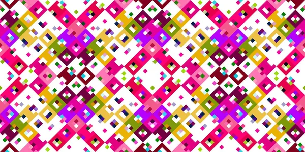 Patrón Píxeles Geométricos Retro Juguetón Divertido Caleidoscópico Fondo Pantalla Color —  Fotos de Stock