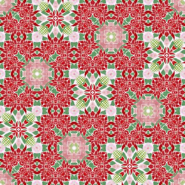 Kusursuz Noel noktasızdı. Aralık tatili için sezonluk kırmızılı dekoratif süs. Kış botanik klasik tarayıcı tekrar fayans