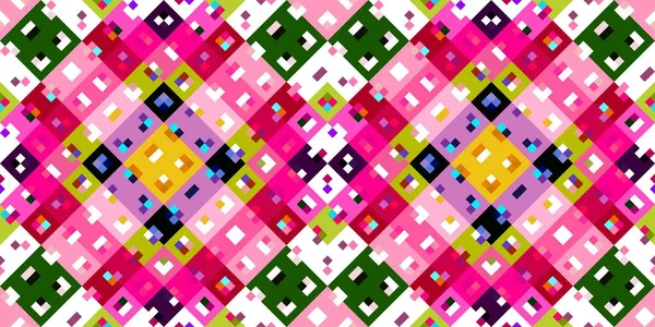 Retro Geometrický Obrazový Vzor Hravé Zábavné Kaleidoskopické Růžové Tapety Barevné — Stock fotografie