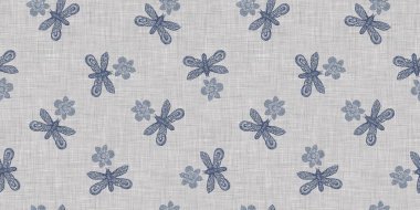 Çiftlik evi mavi kelebeği kusursuz sınır. Ekolojik güzellikler için kırsal Fransız yaban hayatı. Tuhaf lepidopteranın dekoratif tekstilini tekrarla