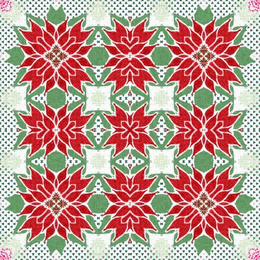 Kusursuz Noel noktasızdı. Aralık tatili için sezonluk kırmızılı dekoratif süs. Kış botanik klasik tarayıcı tekrar fayans