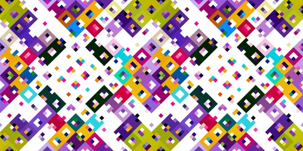 Retro Geometrisches Pixelmuster Spielerische Spaß Kaleidoskopische Rosa Tapete Bunte Sommer — Stockfoto