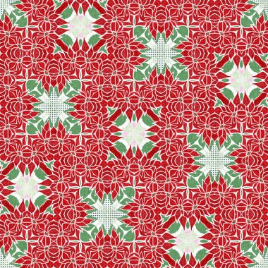 Kusursuz Noel noktasızdı. Aralık tatili için sezonluk kırmızılı dekoratif süs. Kış botanik klasik tarayıcı tekrar fayans