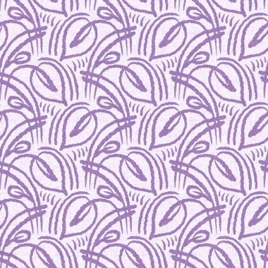 Cinsiyet olarak nötr mor botanik yaprak, dikişsiz raster arka plan. Basit, kaprisli, 2 tonlu bir model. Çocuk bezi duvar kâğıdı ya da her yerde skandal var.