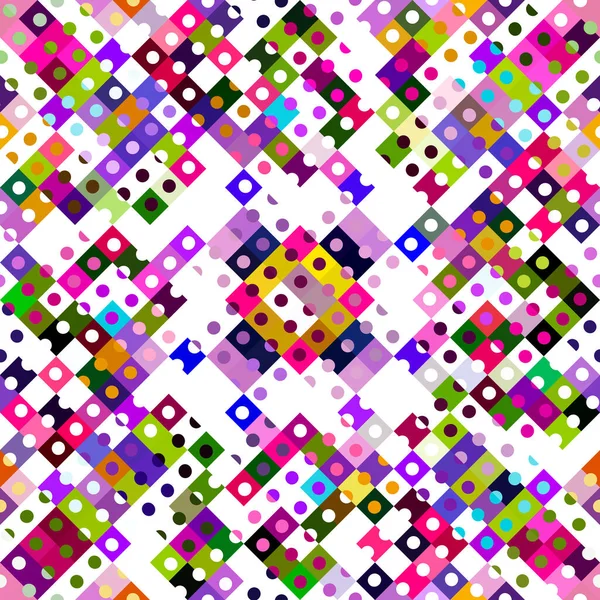 Padrão Geométrico Pixel Caprichoso Brincalhão Divertido Papel Parede Rosa Caleidoscópica — Fotografia de Stock
