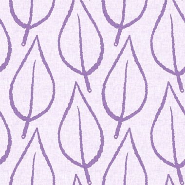 Cinsiyet olarak nötr mor botanik yaprak, dikişsiz raster arka plan. Basit, kaprisli, 2 tonlu bir model. Çocuk bezi duvar kâğıdı ya da her yerde skandal var.
