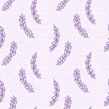 Cinsiyet olarak nötr mor botanik yaprak, dikişsiz raster arka plan. Basit, kaprisli, 2 tonlu bir model. Çocuk bezi duvar kâğıdı ya da her yerde skandal var.