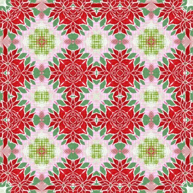 Kusursuz Noel noktasızdı. Aralık tatili için sezonluk kırmızılı dekoratif süs. Kış botanik klasik tarayıcı tekrar fayans