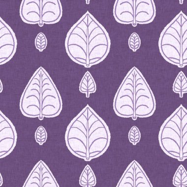 Cinsiyet olarak nötr mor botanik yaprak, dikişsiz raster arka plan. Basit, kaprisli, 2 tonlu bir model. Çocuk bezi duvar kâğıdı ya da her yerde skandal var.