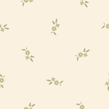 Doğal paylaştırma çiçek vektör deseni. Çiçek yetiştiren kusursuz bir bahçe. El çizimi oldukça botanik.