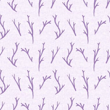 Cinsiyet olarak nötr mor botanik yaprak, dikişsiz raster arka plan. Basit, kaprisli, 2 tonlu bir model. Çocuk bezi duvar kâğıdı ya da her yerde skandal var.