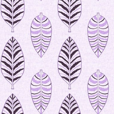 Cinsiyet olarak nötr mor botanik yaprak, dikişsiz raster arka plan. Basit, kaprisli, 2 tonlu bir model. Çocuk bezi duvar kâğıdı ya da her yerde skandal var.