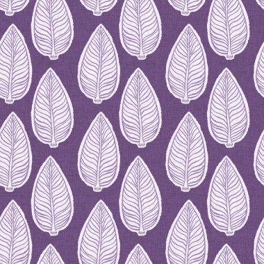 Cinsiyet olarak nötr mor botanik yaprak, dikişsiz raster arka plan. Basit, kaprisli, 2 tonlu bir model. Çocuk bezi duvar kâğıdı ya da her yerde skandal var.