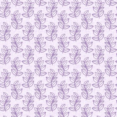 Cinsiyet olarak nötr mor botanik yaprak, dikişsiz raster arka plan. Basit, kaprisli, 2 tonlu bir model. Çocuk bezi duvar kâğıdı ya da her yerde skandal var.