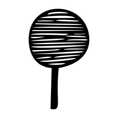 Çiçek desenli sevimli çiçek illüstrasyonu. Alçak kaşlı vektör. Basit el çizilmiş çiçek.