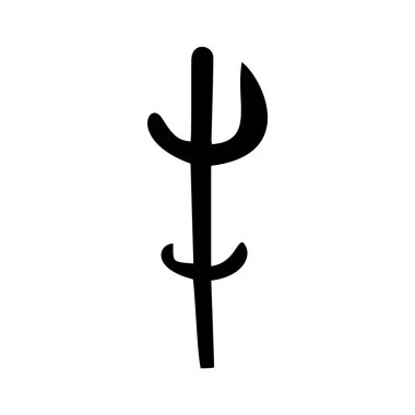 Lowbrow ağaç vektör illüstrasyonu. Orman bitkisi çizimi