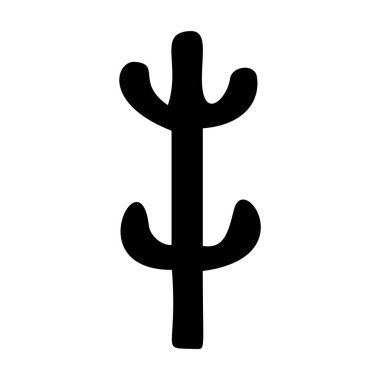 Lowbrow ağaç vektör illüstrasyonu. Orman bitkisi çizimi