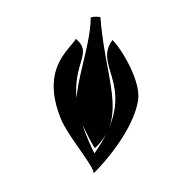 Çiçek desenli sevimli çiçek illüstrasyonu. Alçak kaşlı vektör. Basit el çizilmiş çiçek.