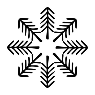 Açık hava orman vektör çerçevesi. Scandi blok baskı ormanlık sınır