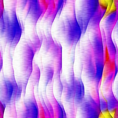 Kitsch parlak dalga deseni. Şen şakrak pembe Shibori duvar kağıdı. Renksiz kaleydoskopik doku arkaplanı