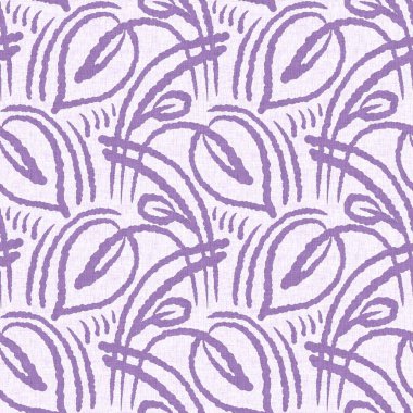 Cinsiyet olarak nötr mor botanik yaprak, dikişsiz raster arka plan. Basit, kaprisli, 2 tonlu bir model. Çocuk bezi duvar kâğıdı ya da her yerde skandal var.