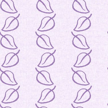 Cinsiyet olarak nötr mor botanik yaprak, dikişsiz raster arka plan. Basit, kaprisli, 2 tonlu bir model. Çocuk bezi duvar kâğıdı ya da her yerde skandal var.
