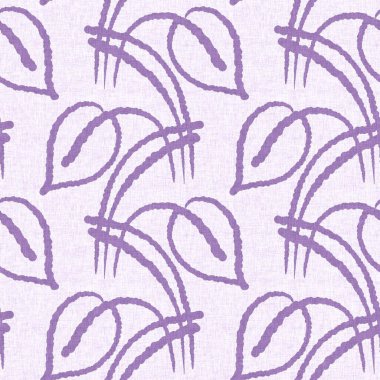Cinsiyet olarak nötr mor botanik yaprak, dikişsiz raster arka plan. Basit, kaprisli, 2 tonlu bir model. Çocuk bezi duvar kâğıdı ya da her yerde skandal var.