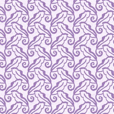 Cinsiyet olarak nötr mor botanik yaprak, dikişsiz raster arka plan. Basit, kaprisli, 2 tonlu bir model. Çocuk bezi duvar kâğıdı ya da her yerde skandal var.