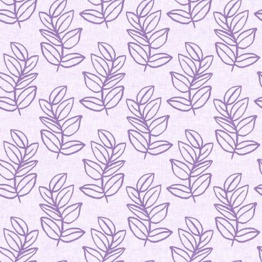 Cinsiyet olarak nötr mor botanik yaprak, dikişsiz raster arka plan. Basit, kaprisli, 2 tonlu bir model. Çocuk bezi duvar kâğıdı ya da her yerde skandal var.