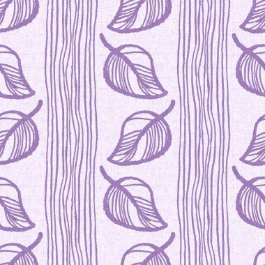 Cinsiyet olarak nötr mor botanik yaprak, dikişsiz raster arka plan. Basit, kaprisli, 2 tonlu bir model. Çocuk bezi duvar kâğıdı ya da her yerde skandal var.