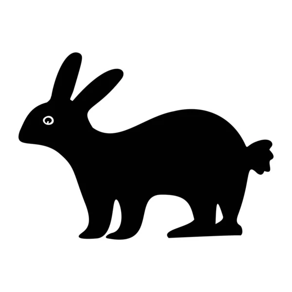 Linda Pascua Conejito Dibujos Animados Clipart Motivo Del Conejo Vector — Vector de stock