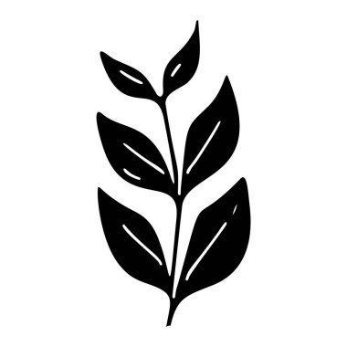 Folkart flower vector illustration . Botanical kids scandi garden botanical